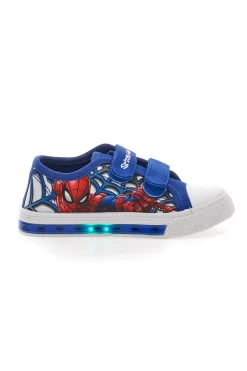 Sneakers Blu con Luci e Punta in Gomma Bianca SPIDERMAN R1310509T