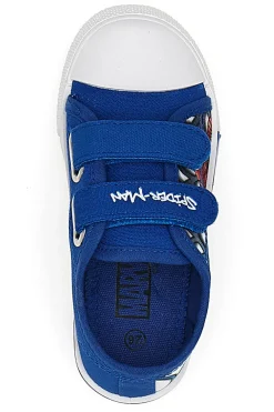 Sneakers Blu con Luci e Punta in Gomma Bianca SPIDERMAN R1310509T