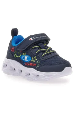 Sneakers blu con luci e stampa grafica Champion Funfair Print B TD