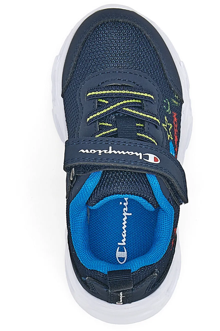 Sneakers blu con luci e stampa grafica Champion Funfair Print B TD