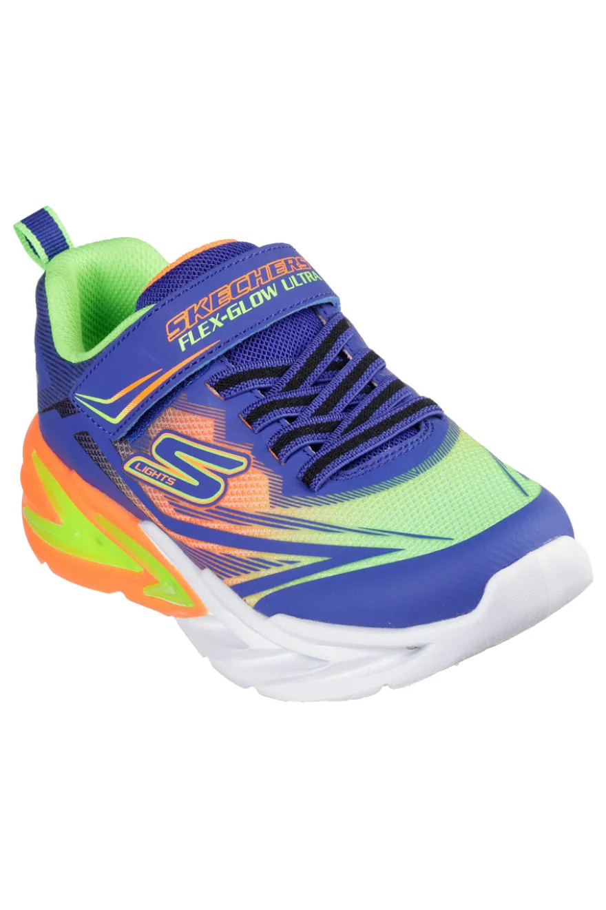 Sneakers blu con luci LED Flex-Glow Ultra Skechers