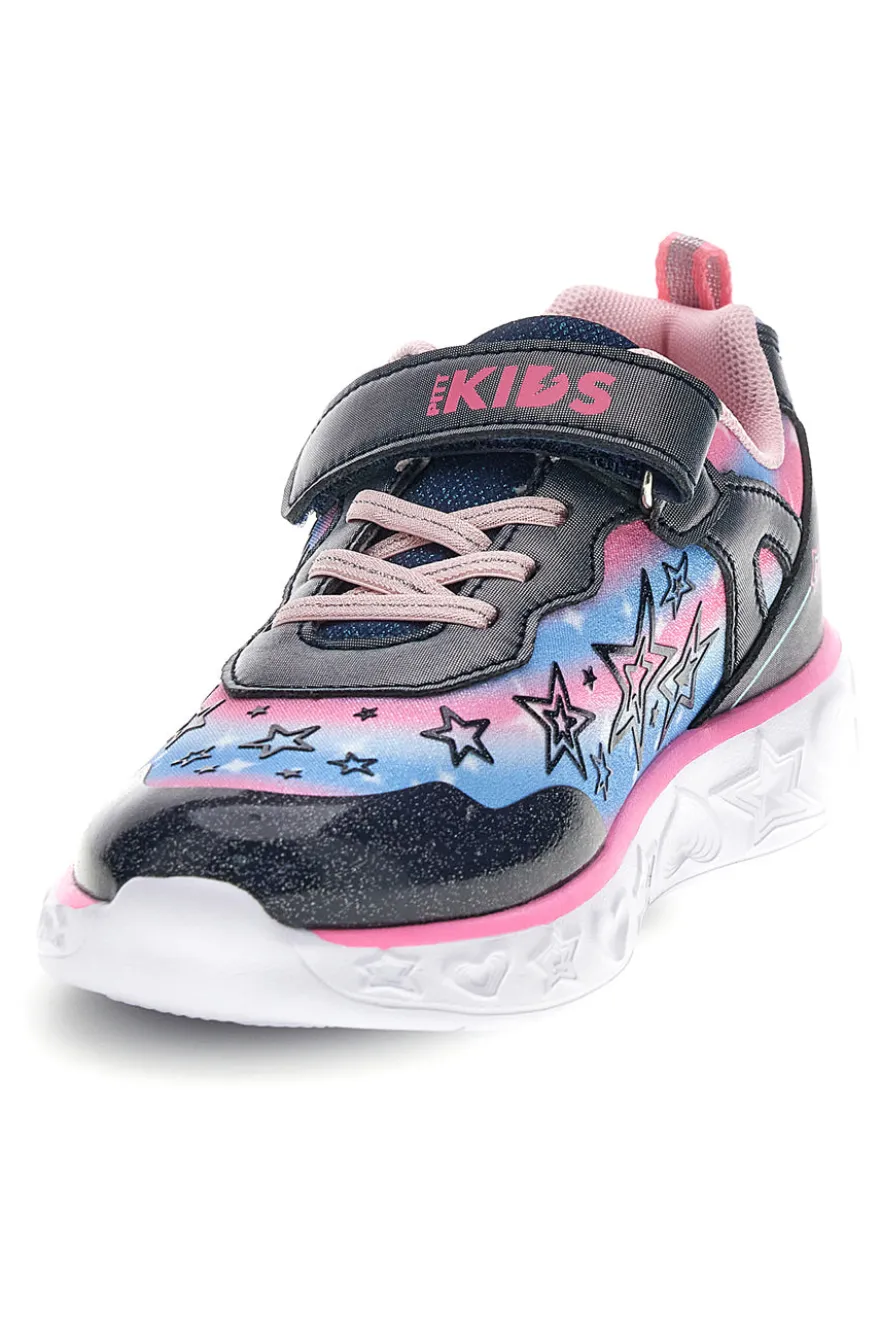 Sneakers Blu con luci Pitt kids 11325