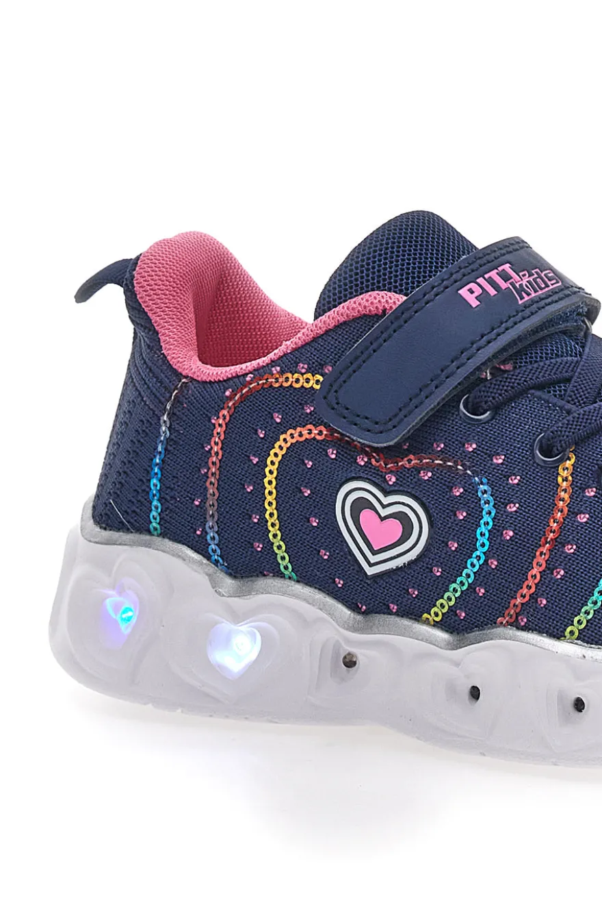 Sneakers Blu con Luci Pitt Kids 23121