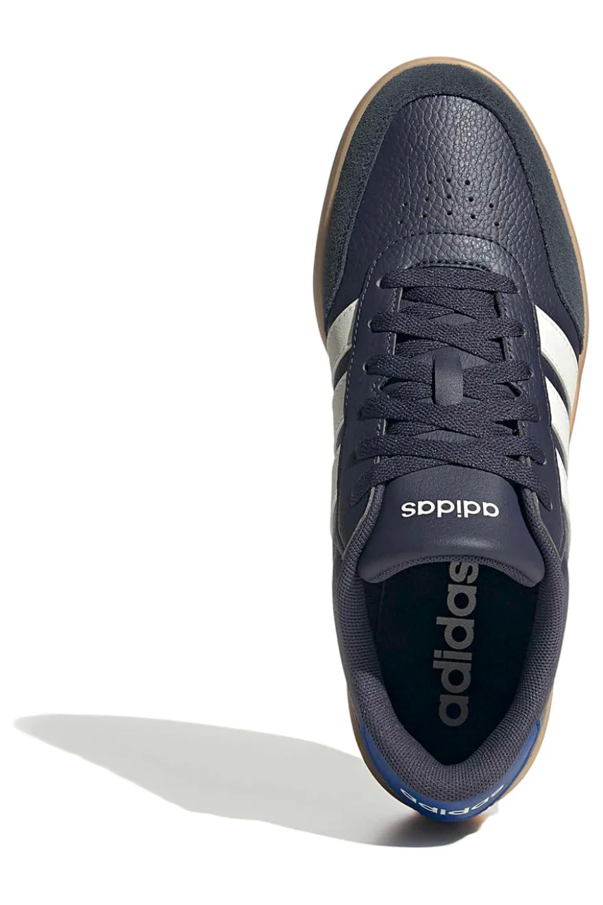 Sneakers blu con soletta EVA tomaia in pelle Adidas Breaknet 3