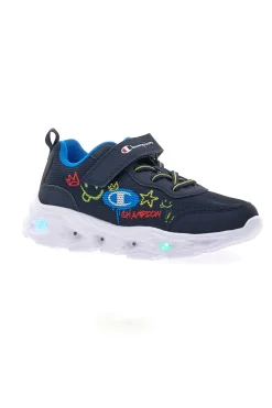 Sneakers blu con stampa e luci Champion Funfair Print B PS Low Cut Shoe