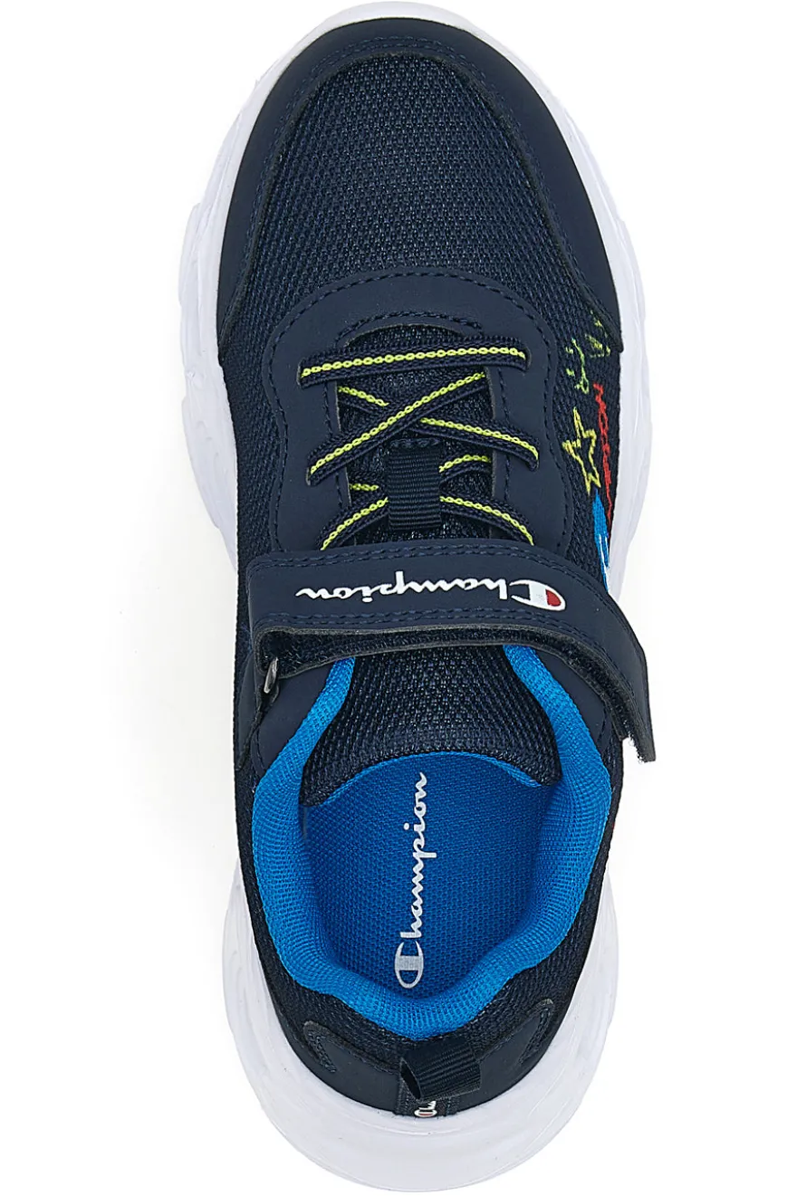 Sneakers blu con stampa e luci Champion Funfair Print B PS Low Cut Shoe