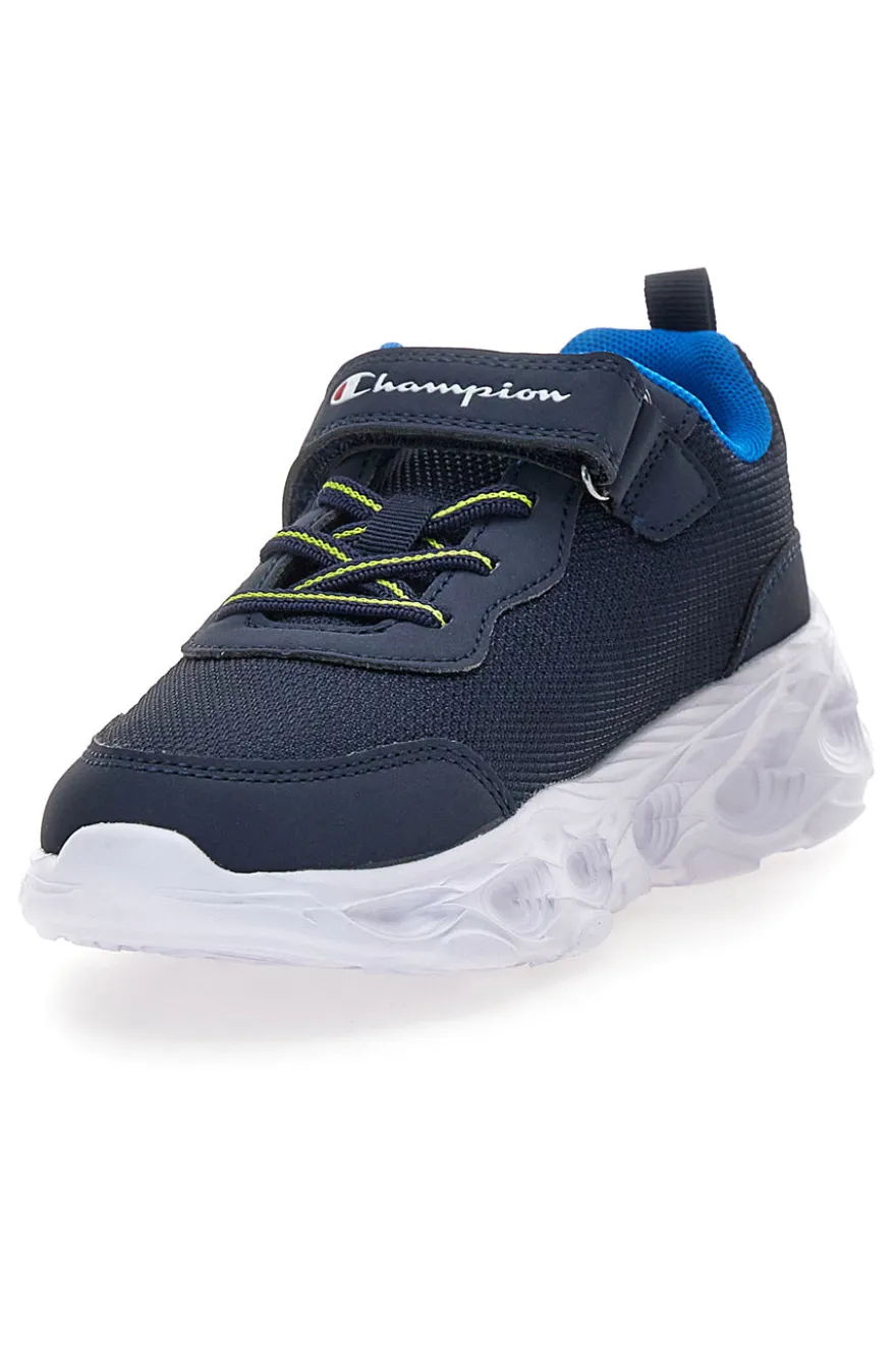 Sneakers blu con stampa e luci Champion Funfair Print B PS Low Cut Shoe