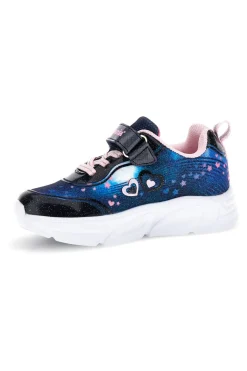 Sneakers blu con strappi e luci Mkids MJ6036