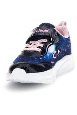 Sneakers blu con strappi e luci Mkids MJ6036