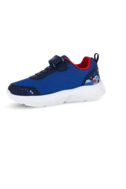 Sneakers blu con strappi e luci Mkids MJ6040