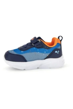 Sneakers blu con strappo, luci e dettagli marini M kids MJ6031