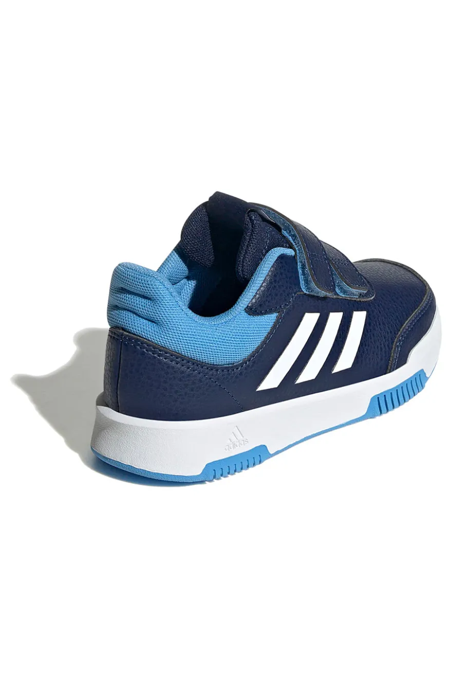 Sneakers blu con strisce bianche chiusura a strappo Adidas Tensaur Sport 2.0 CF K