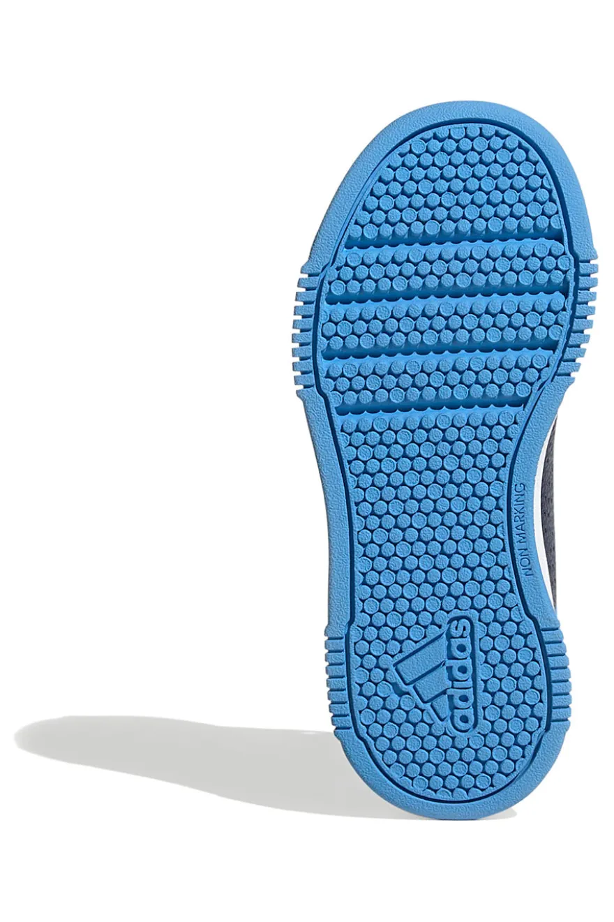 Sneakers blu con strisce bianche chiusura a strappo Adidas Tensaur Sport 2.0 CF K