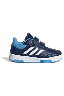 Sneakers blu con strisce bianche chiusura a strappo Adidas Tensaur Sport 2.0 CF K