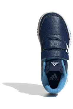 Sneakers blu con strisce bianche chiusura a strappo Adidas Tensaur Sport 2.0 CF K