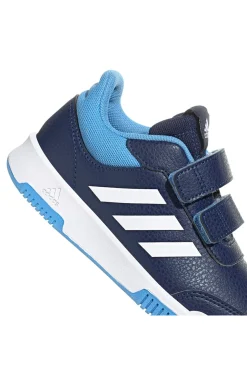 Sneakers blu con strisce bianche chiusura a strappo Adidas Tensaur Sport 2.0 CF K