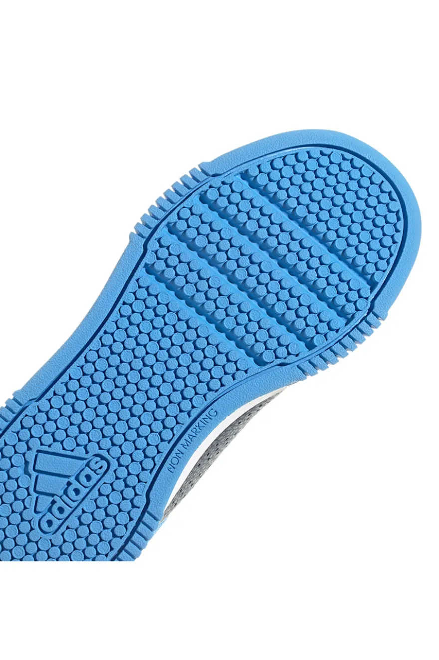 Sneakers blu con strisce bianche chiusura a strappo Adidas Tensaur Sport 2.0 CF K