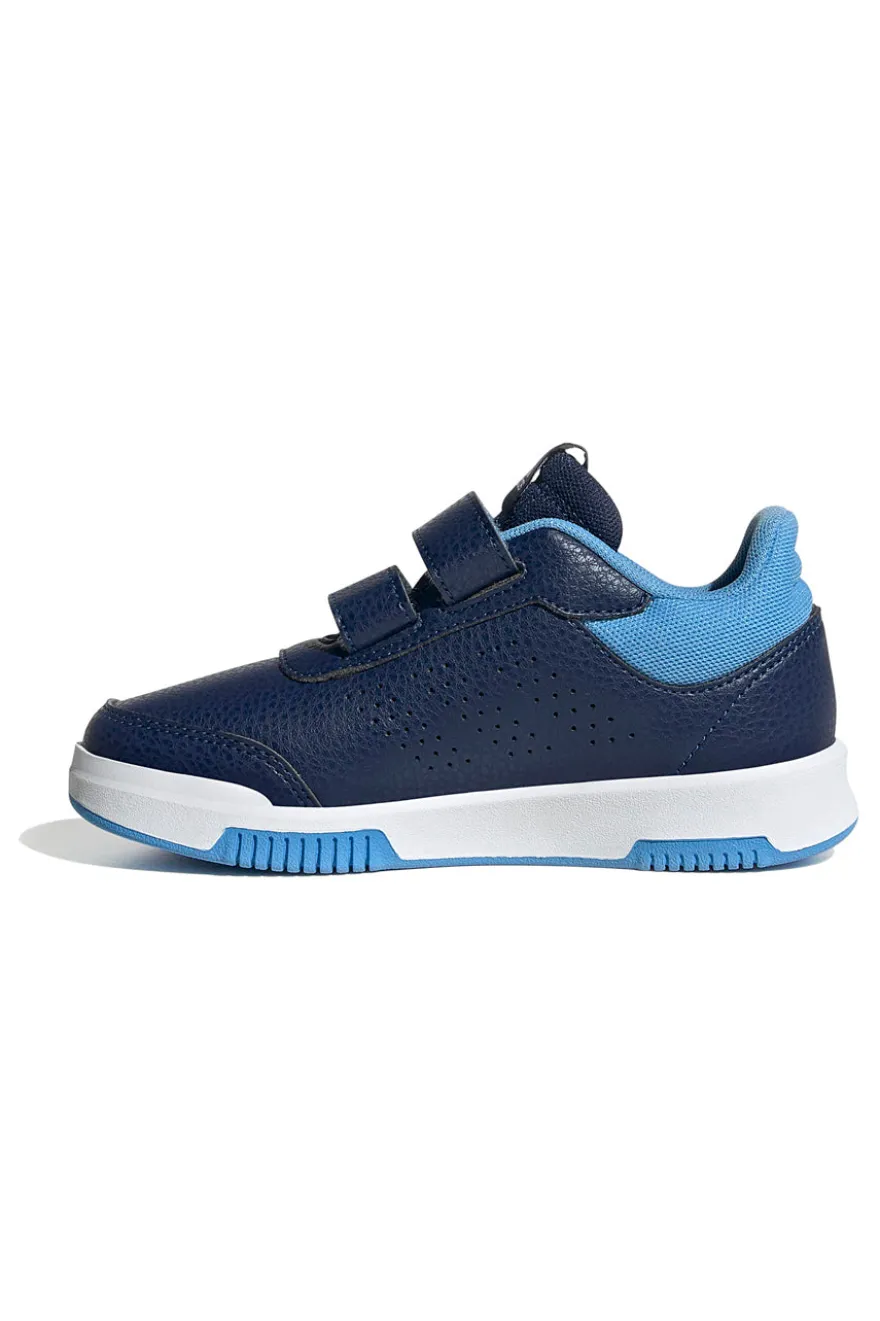 Sneakers blu con strisce bianche chiusura a strappo Adidas Tensaur Sport 2.0 CF K