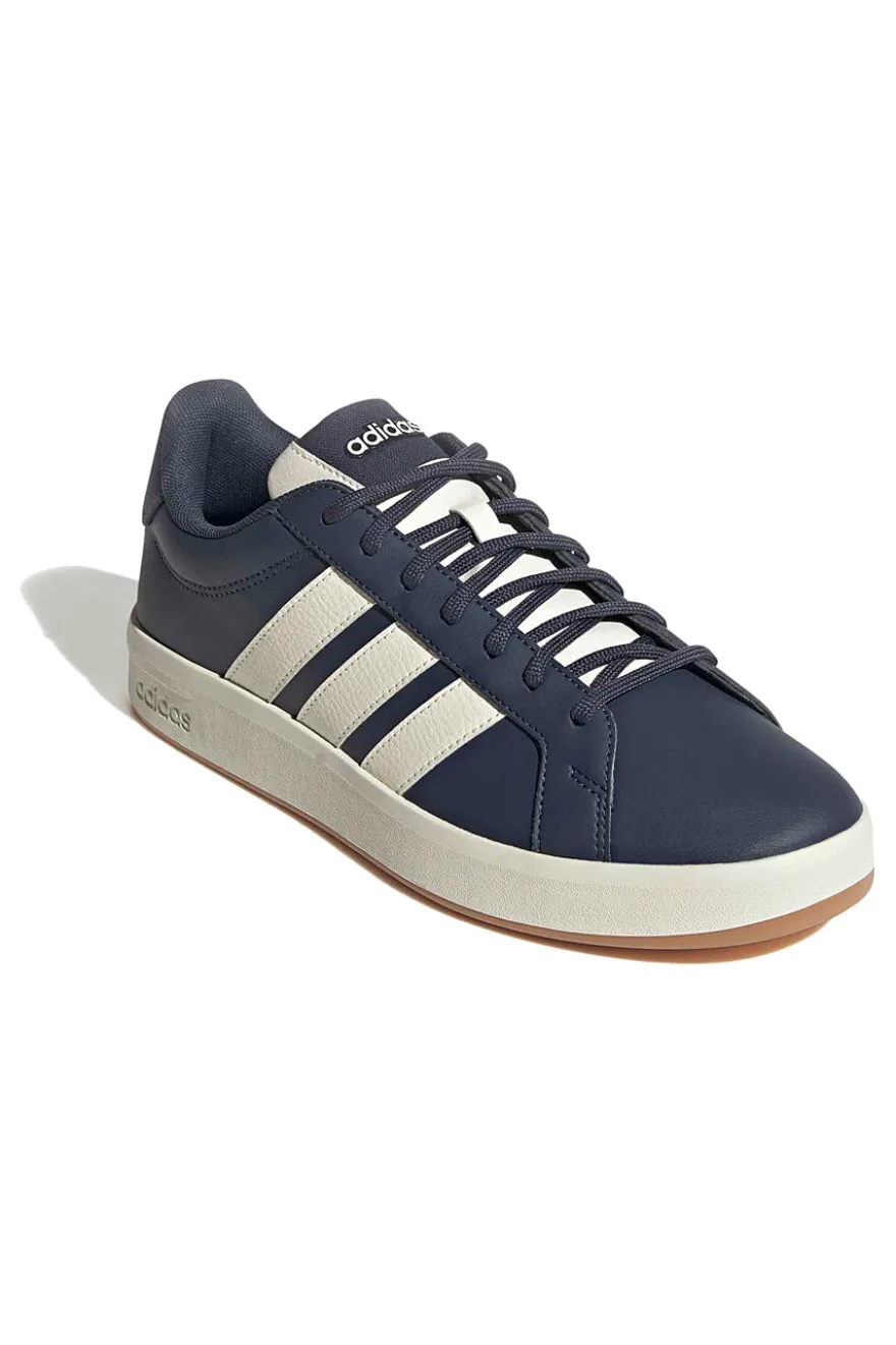 Sneakers blu con strisce bianche Adidas GRAND COURT BASE 3.0