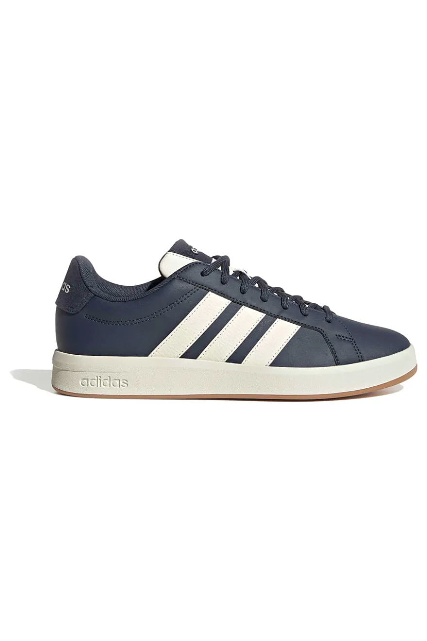 Sneakers blu con strisce bianche Adidas GRAND COURT BASE 3.0