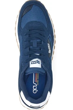 Sneakers Blu Con Suola a Contasto Gas Spidy Mix