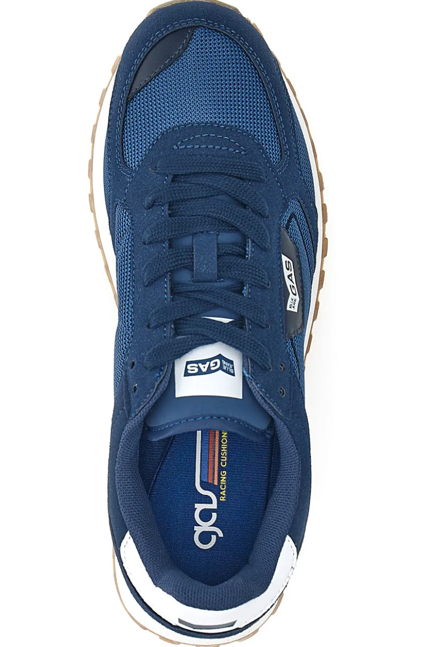 Sneakers Blu Con Suola a Contasto Gas Spidy Mix