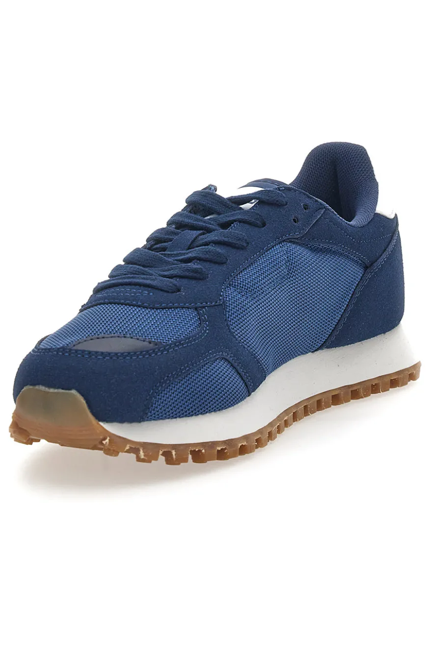 Sneakers Blu Con Suola a Contasto Gas Spidy Mix