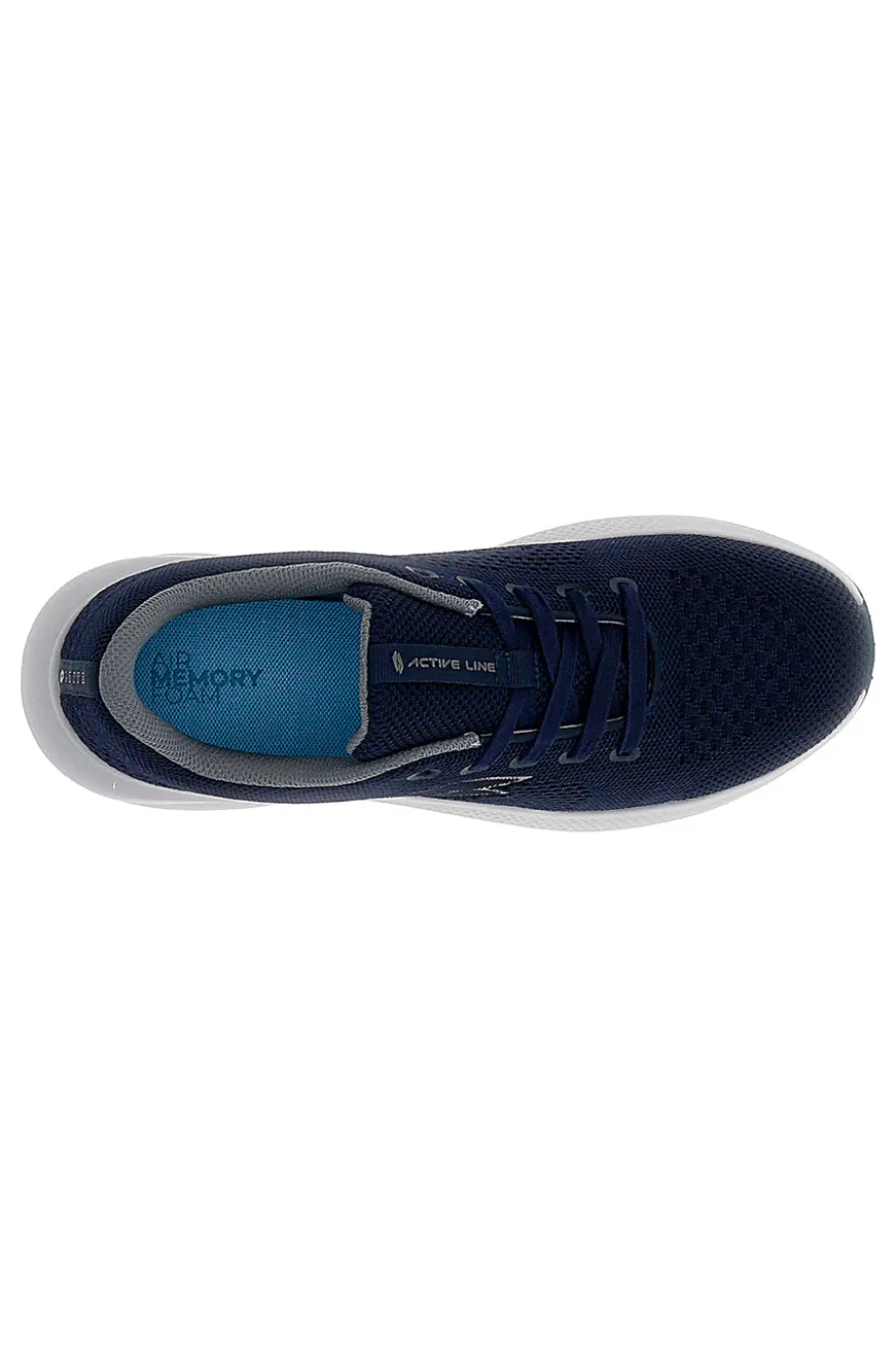 Sneakers blu con suola grigia e memory foam Lotto SPEEDRIDE 900