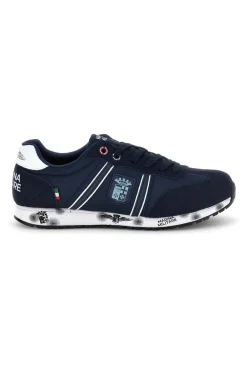 Sneakers blu con suoletta estraibile Marina Militare MM255