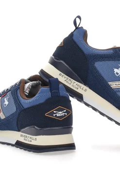 Sneakers Blu con Tomaia in Mesh Beverly Mix BEVERLY HILLS POLO CLUB