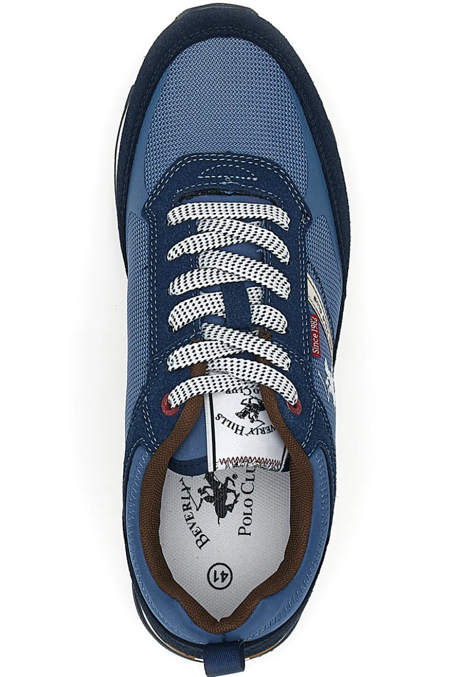 Sneakers Blu con Tomaia in Mesh Beverly Mix BEVERLY HILLS POLO CLUB
