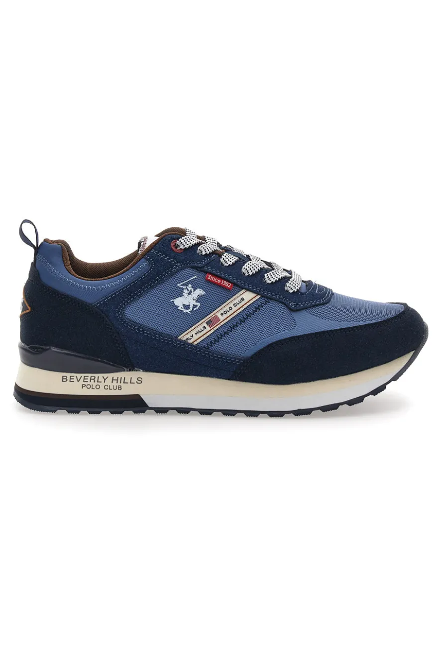 Sneakers Blu con Tomaia in Mesh Beverly Mix BEVERLY HILLS POLO CLUB