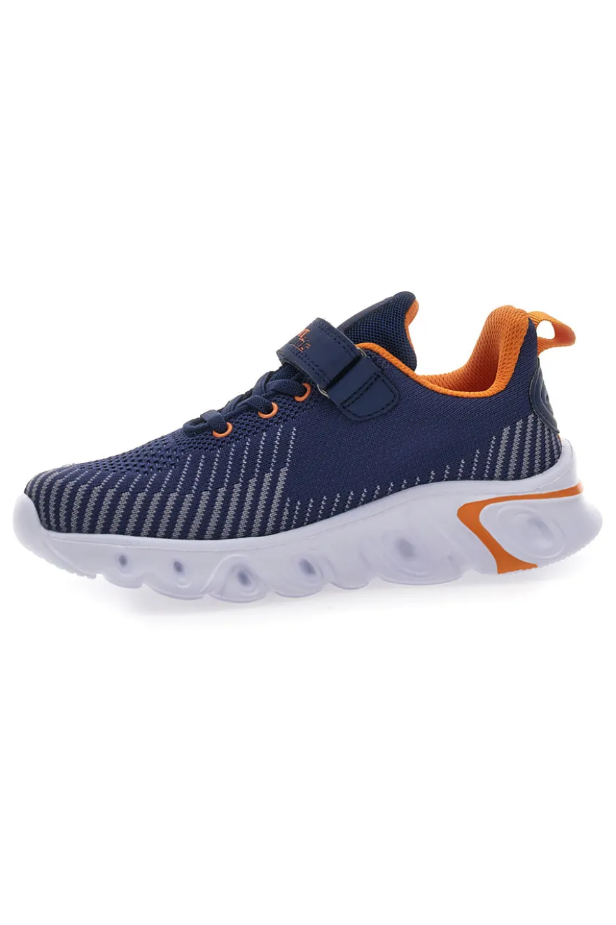 Sneakers Blu con Tomaia in Mesh e Velcro PITT KIDS K191562