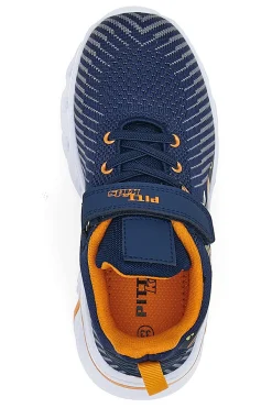 Sneakers Blu con Tomaia in Mesh e Velcro PITT KIDS K191562