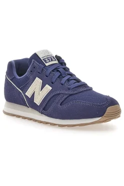 Sneakers blu con tomaia in pelle New Balance 373
