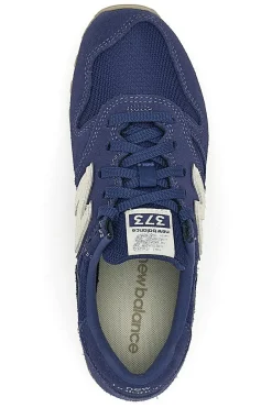 Sneakers blu con tomaia in pelle New Balance 373