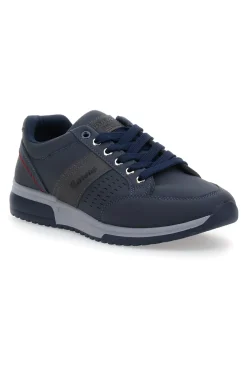 Sneakers blu con tomaia liscia CARRERA 45901