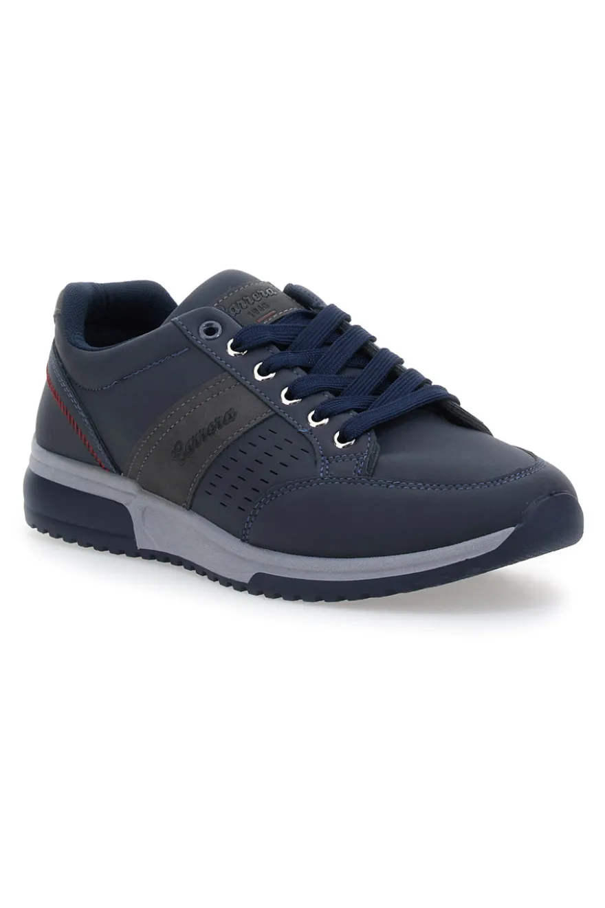 Sneakers blu con tomaia liscia CARRERA 45901