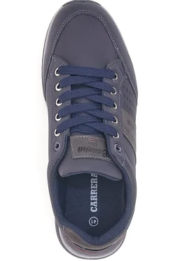 Sneakers blu con tomaia liscia CARRERA 45901