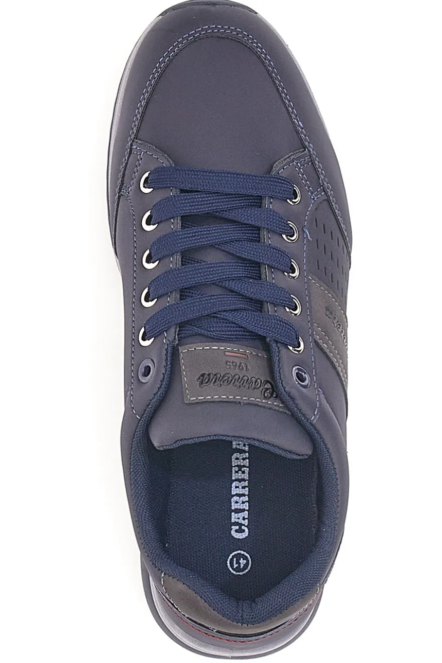 Sneakers blu con tomaia liscia CARRERA 45901