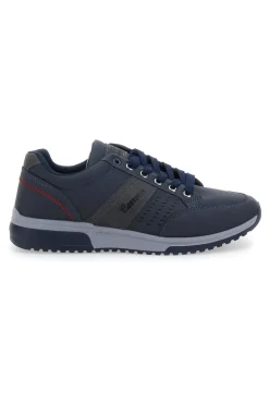 Sneakers blu con tomaia liscia CARRERA 45901