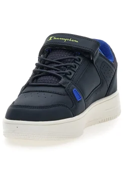 Sneakers blu con velcro e dettagli verdi Champion RD18 LOW COMB B PS