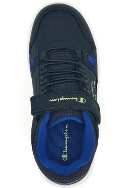Sneakers blu con velcro e dettagli verdi Champion RD18 LOW COMB B PS