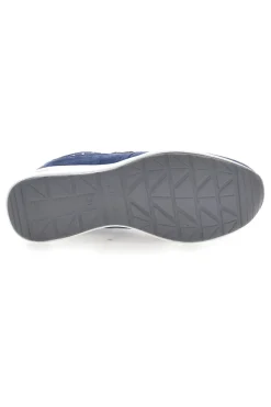 Sneakers blu con zip e dettagli metallizzati Inblu 488IN