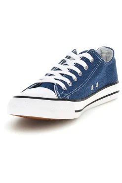 Sneakers blu denim con lacci 2t2l 8011