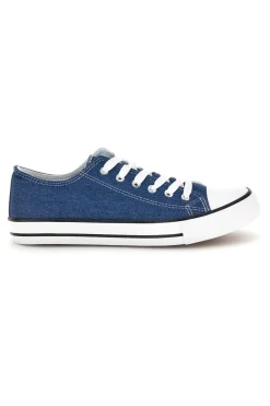 Sneakers blu denim con lacci 2t2l 8011