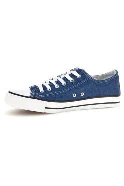 Sneakers blu denim con lacci 2t2l 8011