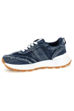 Sneakers blu denim inserti sfrangiati suoletta estraibile Freddy S2617FY7694