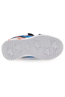 Sneakers Blu e Arancioni con Velcro e Luci PITT KIDS K21900