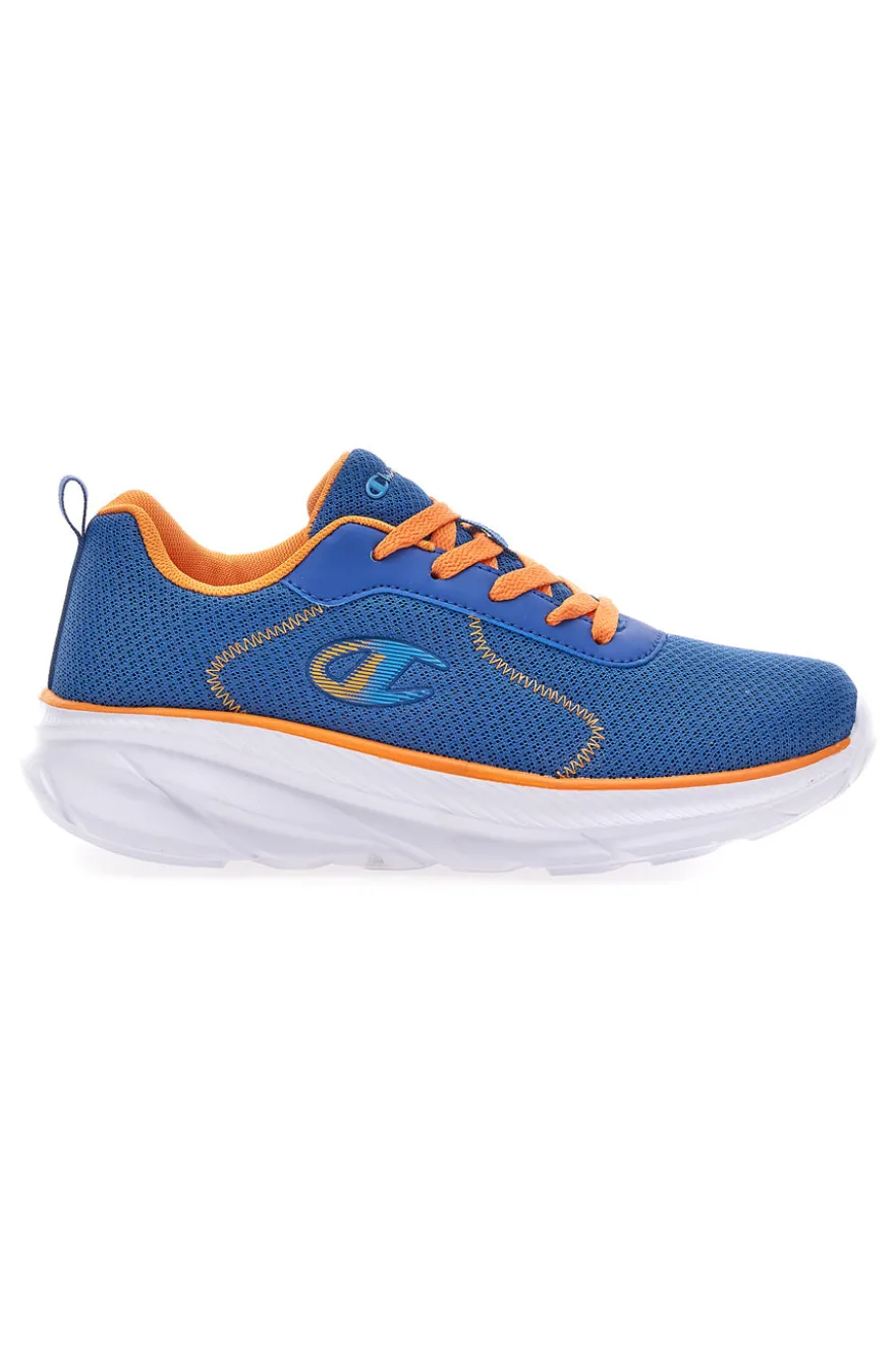 Sneakers blu e arancioni con suola sportiva Champion Hro Jb Gs Low Cut